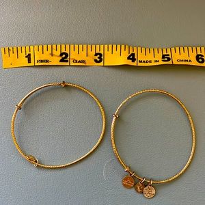 Gold Alex and Ani Bracelets (lot of 2)